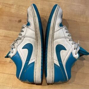 Nike Air Jordan 1 Low Aquatone Blue Men's Size 8 / EUR 41 / UK 7